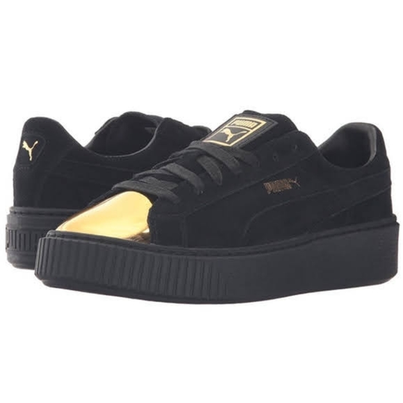 puma suede platform creepers